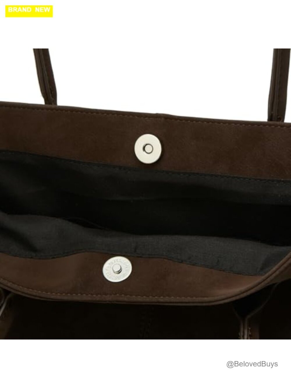 Suede Hobo Tote Bag Crossbody Shoulder Handbag Slouchy Retro Purse - Picture 6 of 7